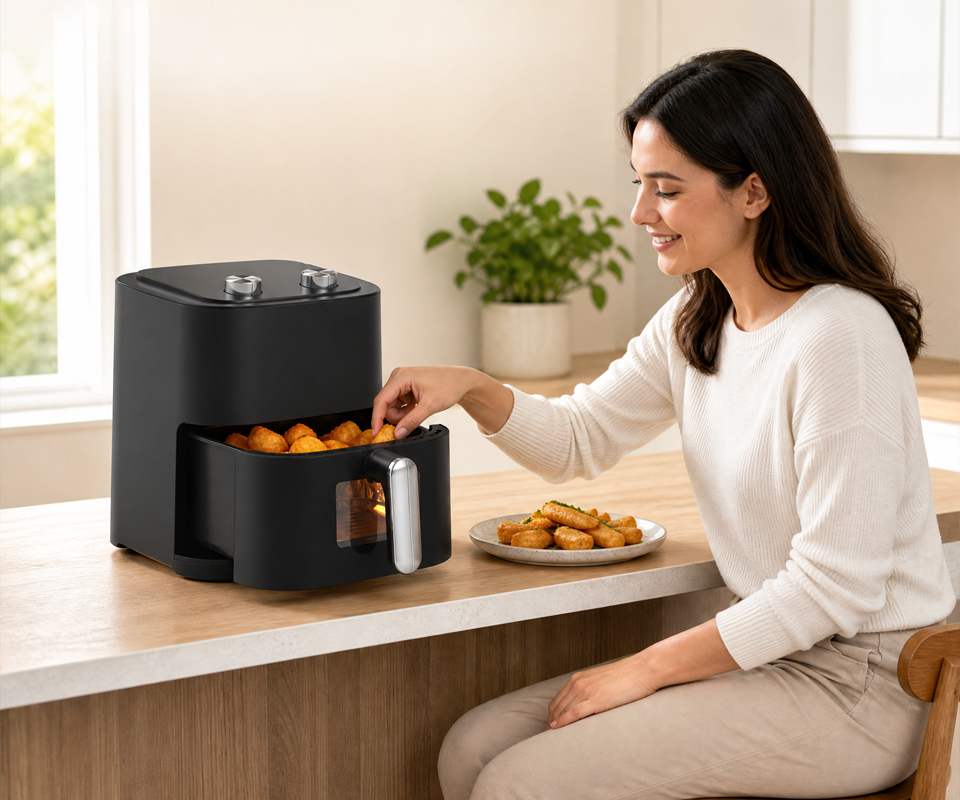 Ölfreie Heißluftfritteuse